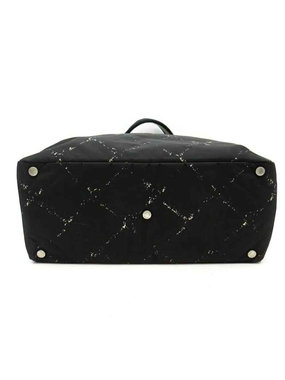 Chanel Travel Line Tote MM Nylon Black